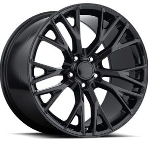88-04 C7 Z06 Gloss Black Wheel Set (17×8.5x18x9.5)