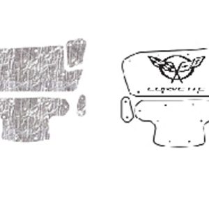 97-04 AcoustiSHIELD Hood Insulation (C5 Emblem)