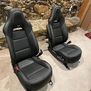 Black C7 z06 corvette seats
